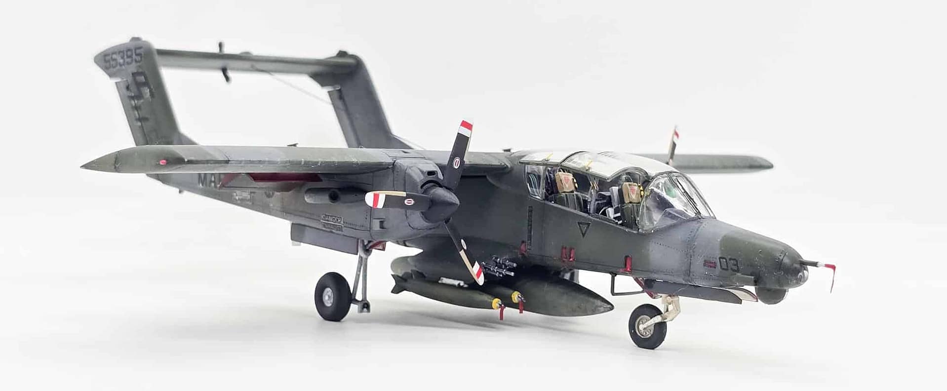 OV‑10D Bronco Academy 1/72 – Un proyecto compacto – en verde táctico