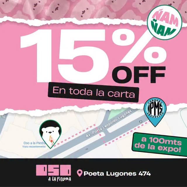 🔥 Planazo si venís a la Expo

¿Estás en el 2° Concurso Regional + Expo IPMS Córdoba?
Tenés una parada obligada 👇

🐻 Oso a la Piedra
📍 A solo 100 metros del Centro Cultural Córdoba

💥 15% OFF en toda la carta mostrando que venís de la expo

🍔 Comida al paso, rápida y con toda la onda
🚶‍♂️ Ideal para seguir recorriendo sin perder tiempo

📍 Poeta Lugones 474
12:00 a 15:00
20:00 a 00:30

https://pedix.app/oso-a-la-piedra

👉 Caés, comés, volvés a la expo. Así de simple.

#IPMSCórdoba #ExpoModelismo #OsoALaPiedra #PromoExpo #CórdobaCome